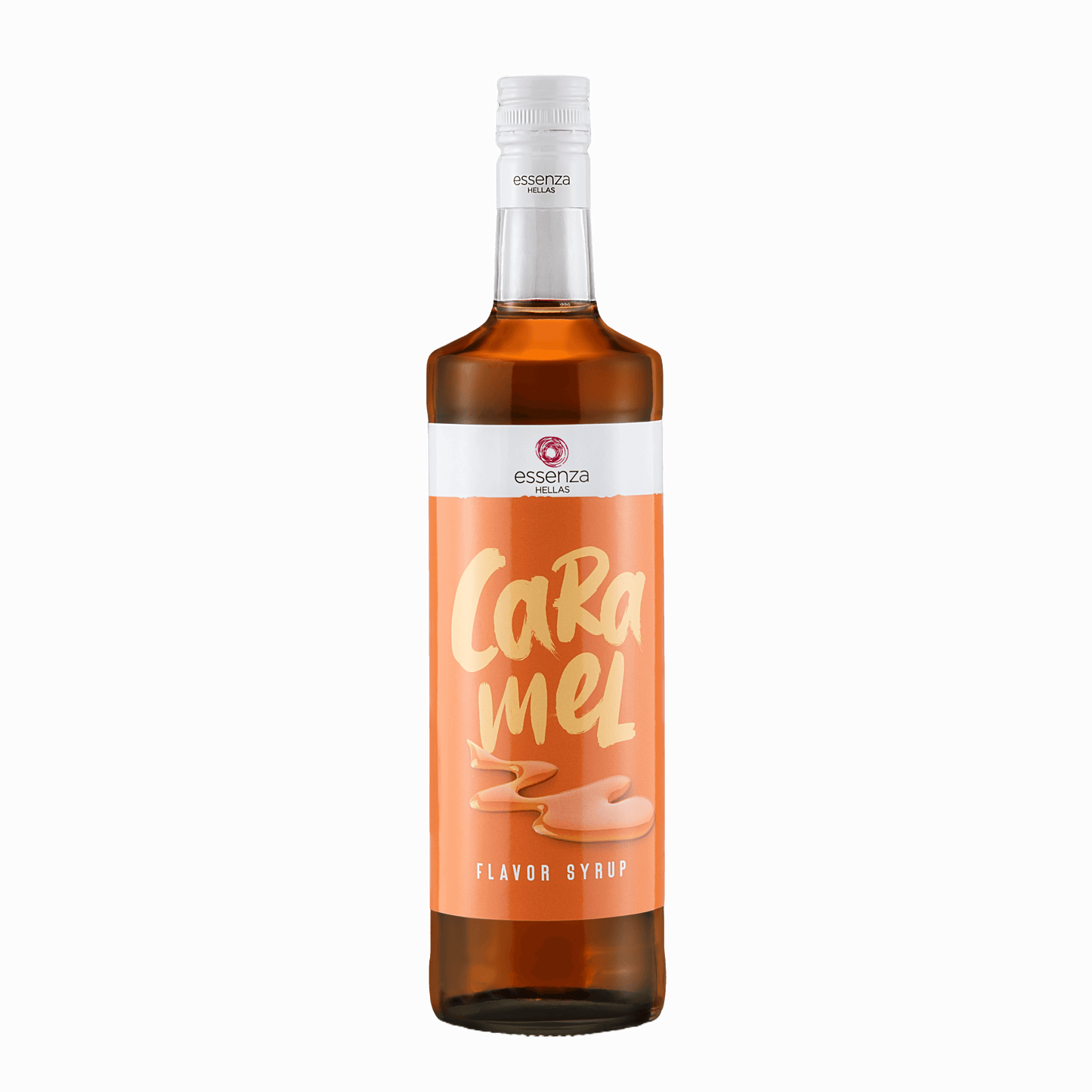 Caramel Syrup in Eco Glass Bottle Essenza Caramel Syrup caramel coffee syrup for lattes, desserts, pancakes, and iced drinks fzinireland