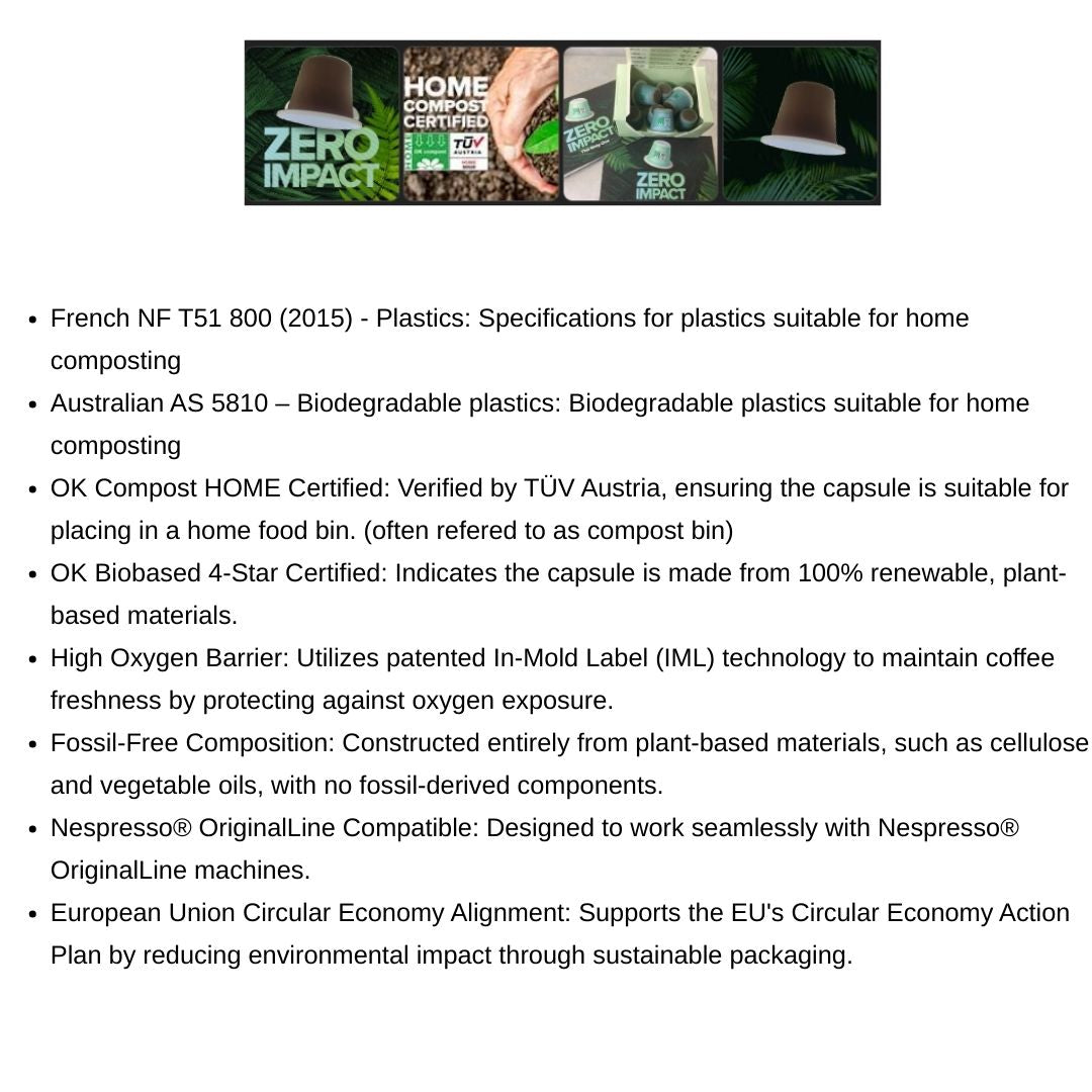 Aromatico Compostable Coffee Capsules | Nespresso Compatible €106 (200 Capsules)