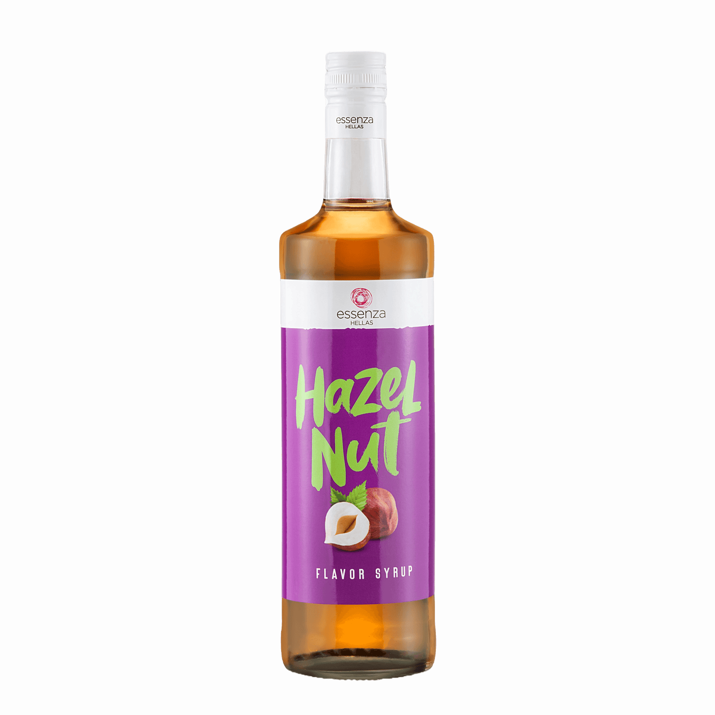 Hazelnut Syrup in Eco Glass Bottle Hazelnut Syrup Essenza Hazelnut Syrup bottle rich hazelnut syrup for coffee, lattes, milkshakes, desserts, fzinireland