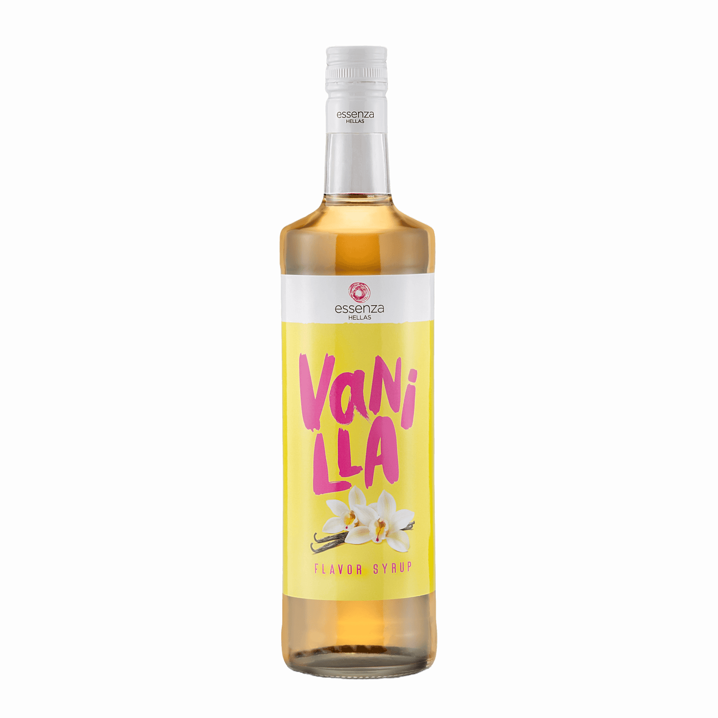 Vanilla Syrup in Eco Glass Bottle Essenza Vanilla Syrup smooth vanilla coffee syrup for lattes, cappuccino, iced drinks, desserts, and baking fzinireland
