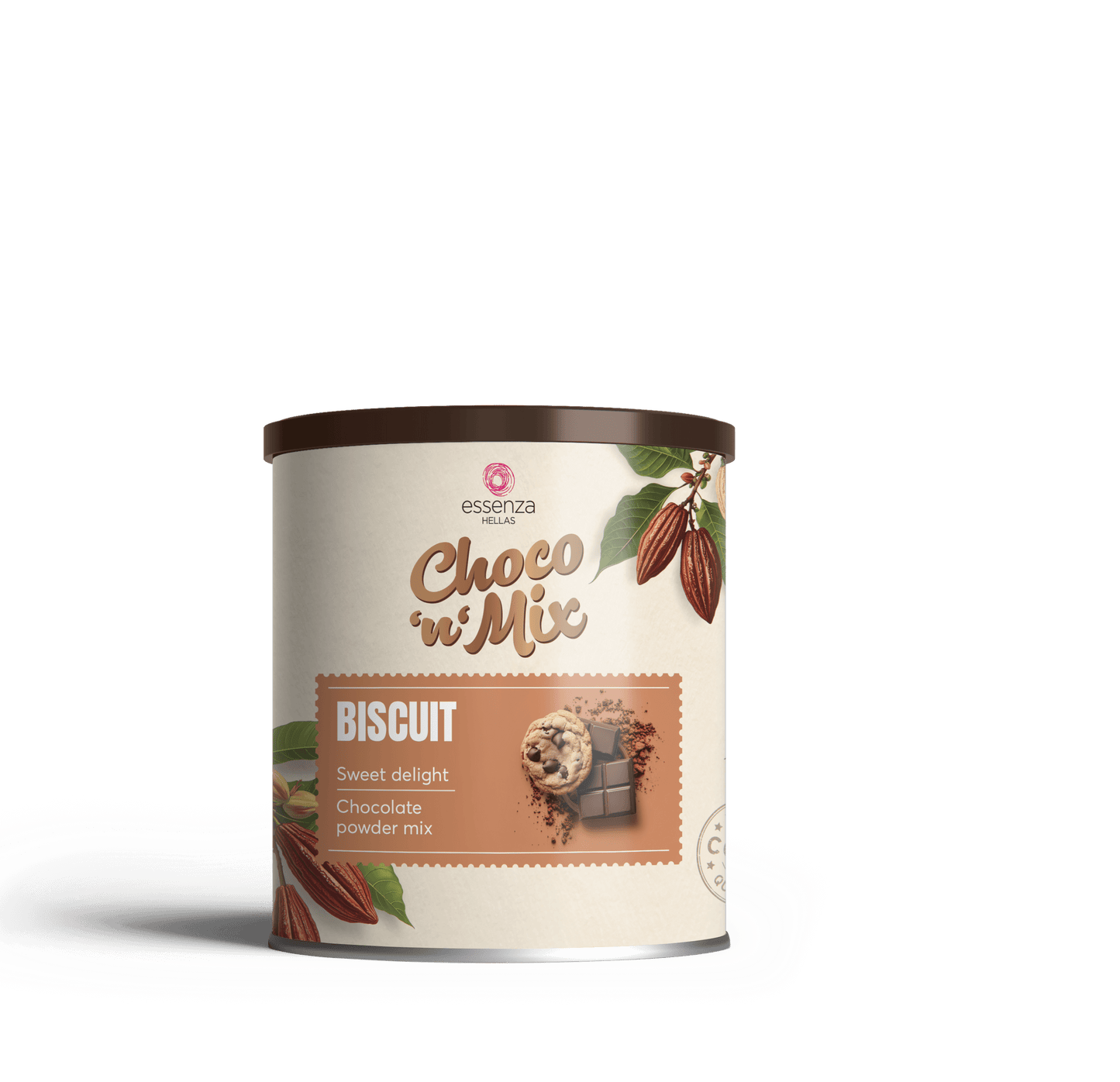 Fzin Coffee Biscuit Drinking Chocolate Chocolate chip cookies Drinking chocolate for cafe, hotel , reail , homes Biscuit Drinking Chocolate Palm Oil Free