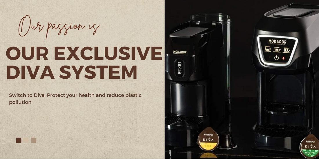 Our Espresso Machine with Compostable Capsules - Diva System