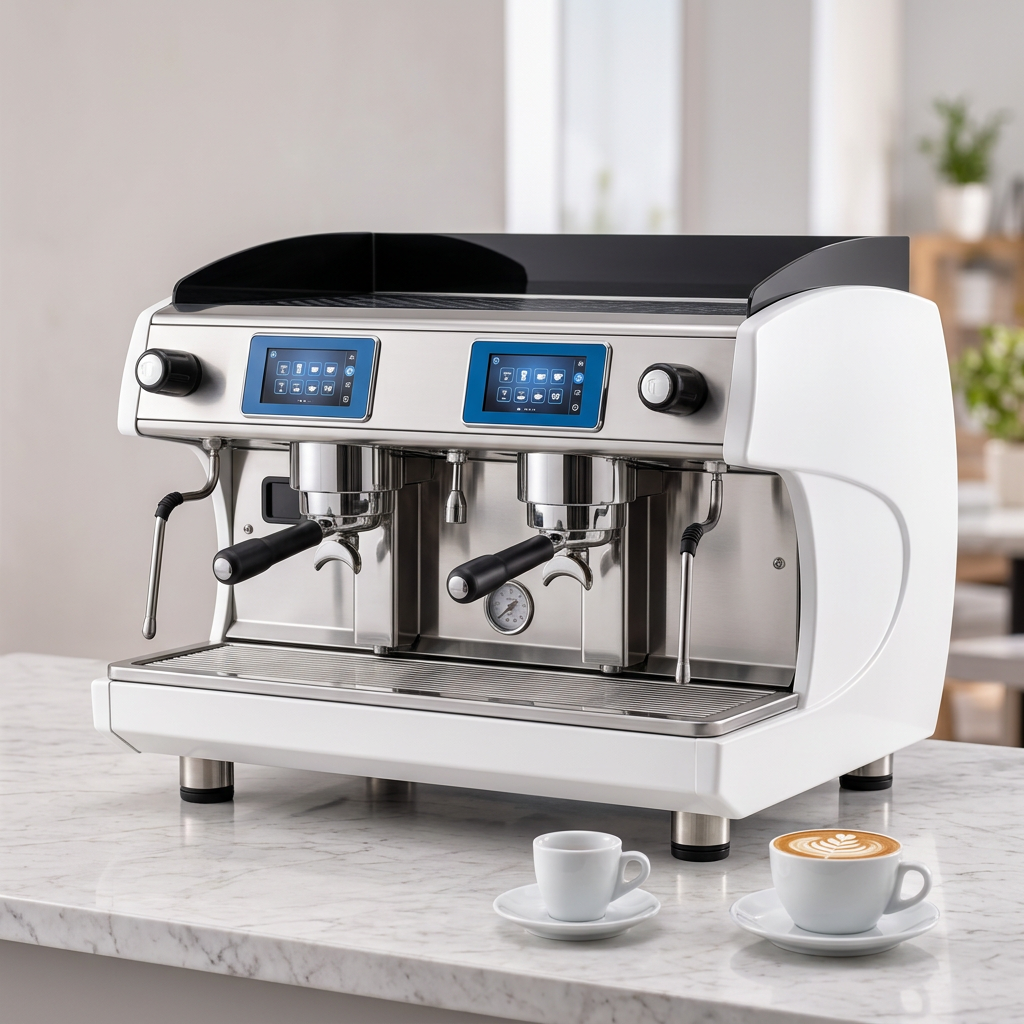 Square café image featuring only the white Wega MyConcept with generous framing